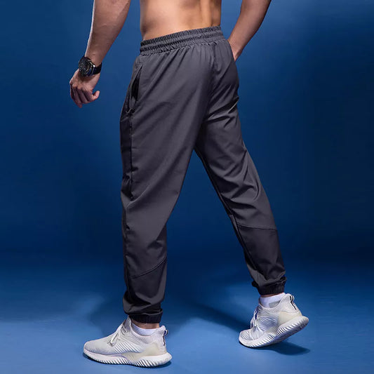 New Sport Pants Men Running Pants With Zipper Fitness Sweatpants