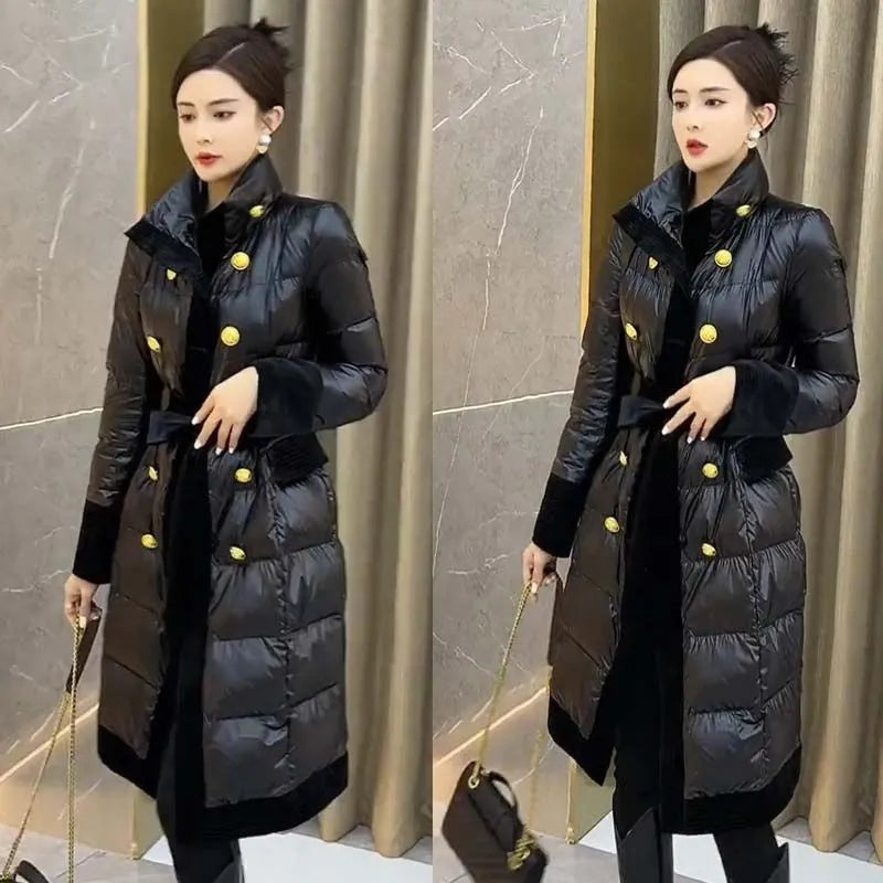 New Women's Winter Jacket High-Quality Long  Parkas Loose Fashion Warm Thick  Coat for Women