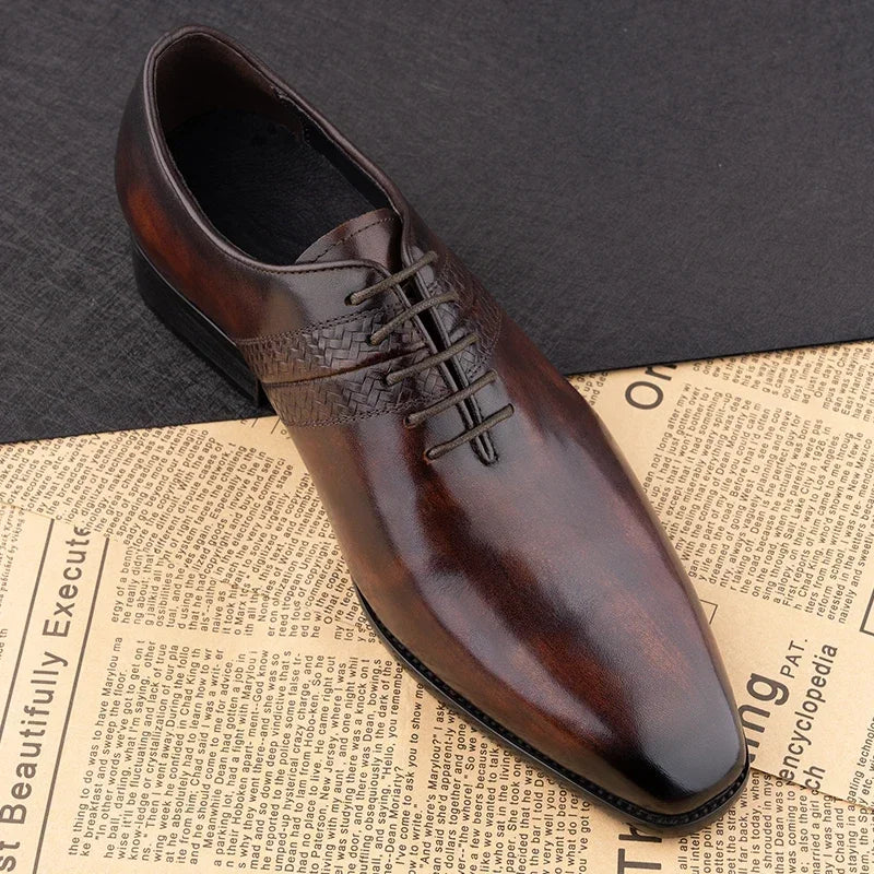 Fashion Handmade Oxfords Derby Shoes for Men