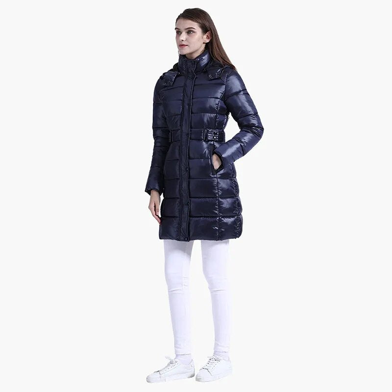 Winter Long Parkas Hooded Thick Windproof Warm Puffer Jackets For Women