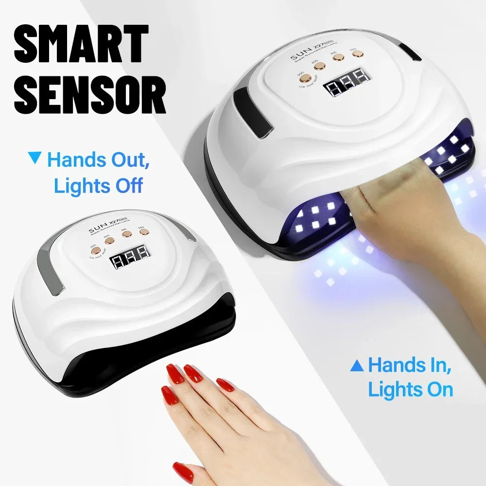 380W UV LED Nail Lamp Dryer with 81 LEDs & 4 Timer Settings-auto sensor