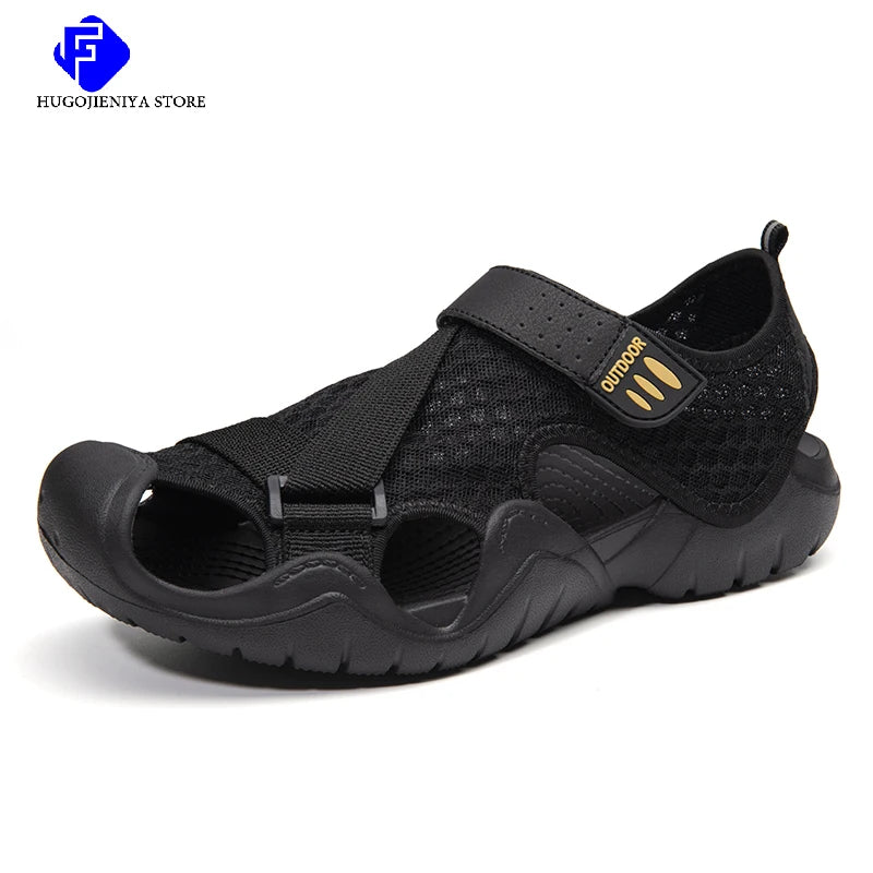 Summer Hot Men's Mesh Sandals Non Slip Casual Beach Fashion Lightweight Breathable