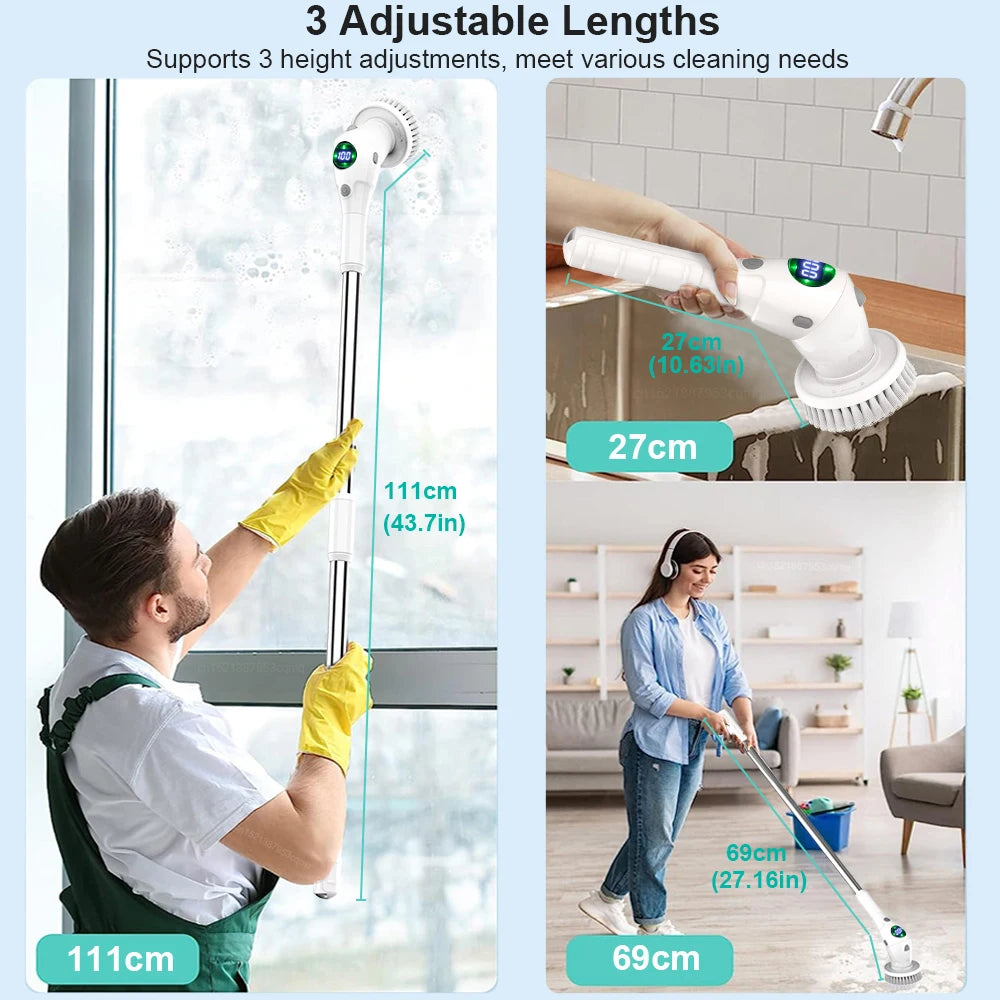 "8-in-1 Wireless Electric Cleaning Brush for Home"