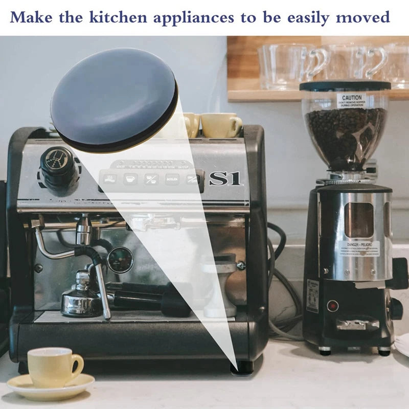 Kitchen Appliance Sliders For Counter, Adhesive,  Sliding Tray Compatible With Most Coffee Makers, Air Fryers