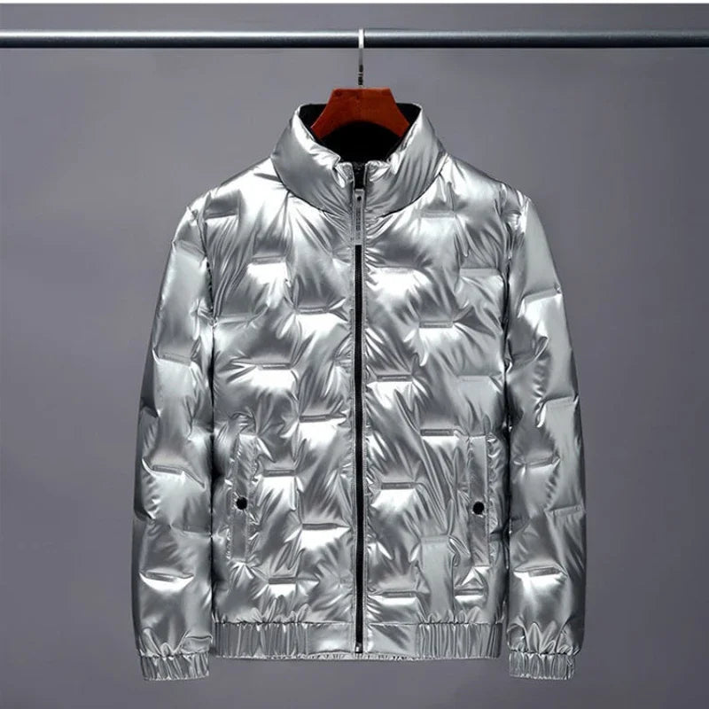 Men's Autumn Winter Jackets Down Coats Warm Stand Collar Casual Puffer Jacket