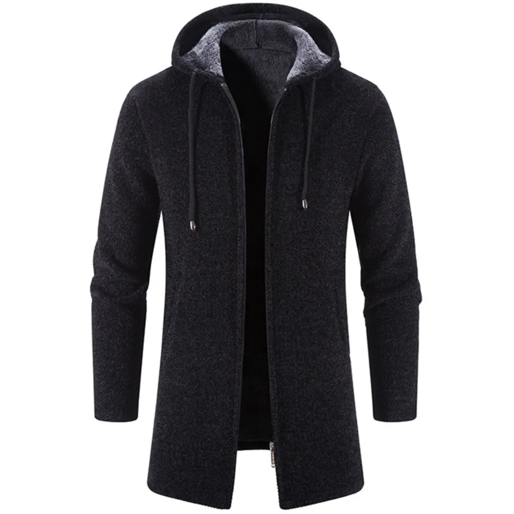 Autumn And Winter Cashmere Men's Cardigan Sweater Coat Windbreaker