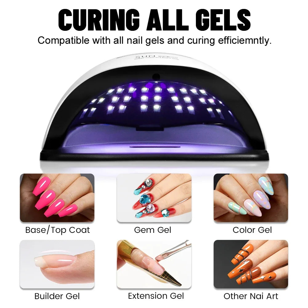 Big Power 380W UV Gel Nail Dryer with LED Light and 4 Timer Settings