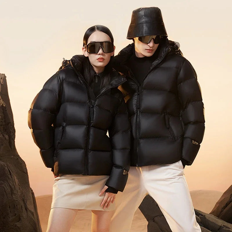 Versatile Waterproof Winter Luxury Brand Women's Men's Puffer Coat Fluffy Thick Warm Down Jacket