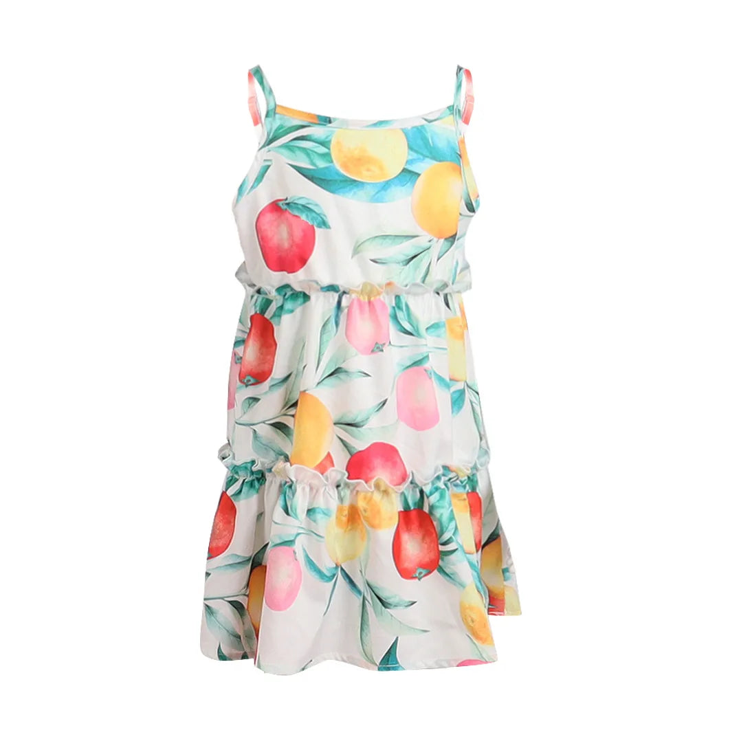 Spring/Summer Mother-daughter Print Flower Dress