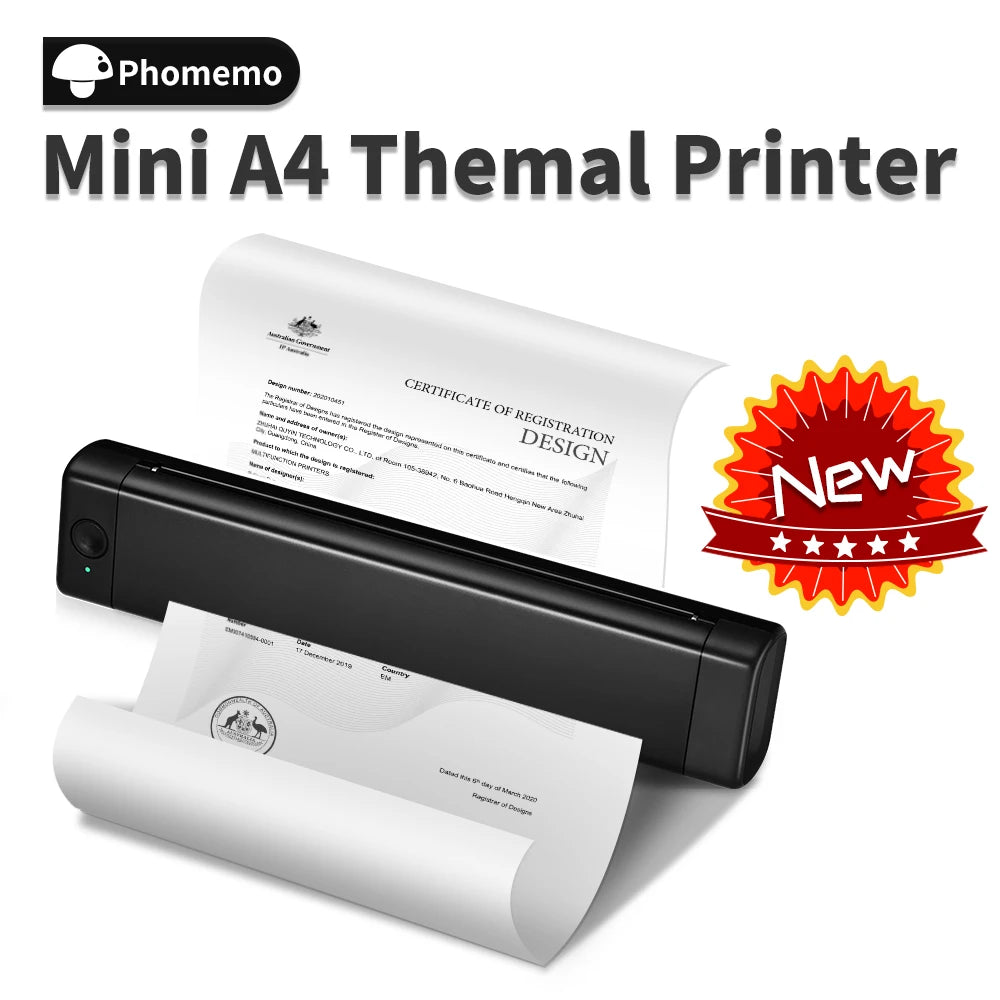 Portable Thermal Wireless Mobile Travel Printers  for office or on the go