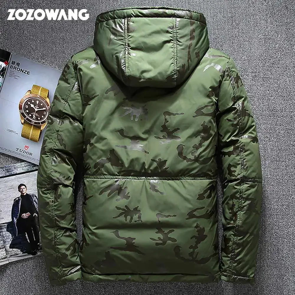 New Parka Men's Winter Jacket Thick Snow Overcoat White Duck Down Windbreaker Jacket for Men