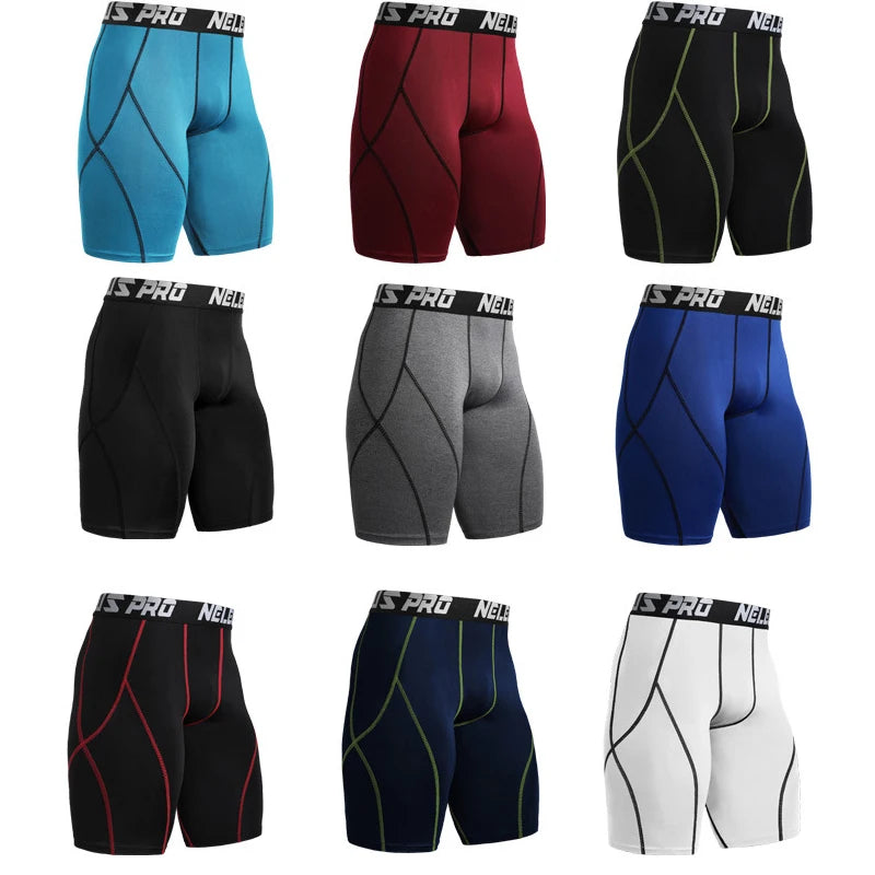 Men's Sports Fitness Shorts Gym Quick-Drying Compression Leggings