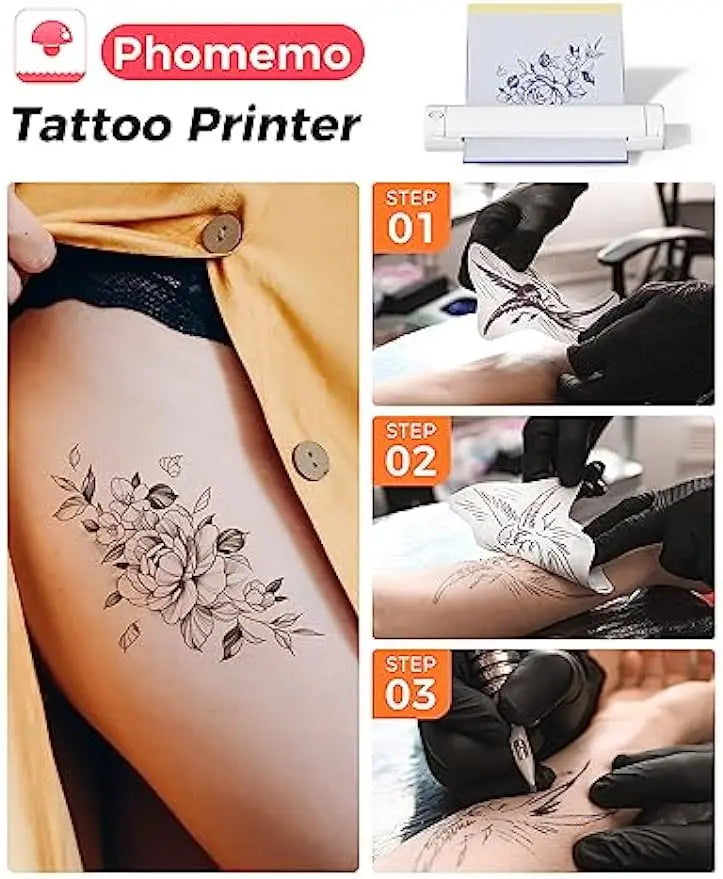 Wireless  Transfer Thermal Tattoo Printer Copier Machine Compatible with all devices