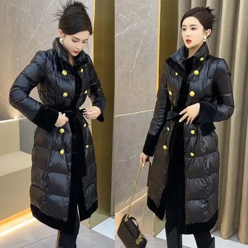 New Women's Winter Jacket High-Quality Long  Parkas Loose Fashion Warm Thick  Coat for Women