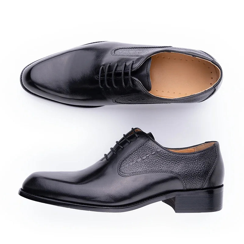 High Quality Genuine Leather Handmade Oxford  Shoes Formal Men