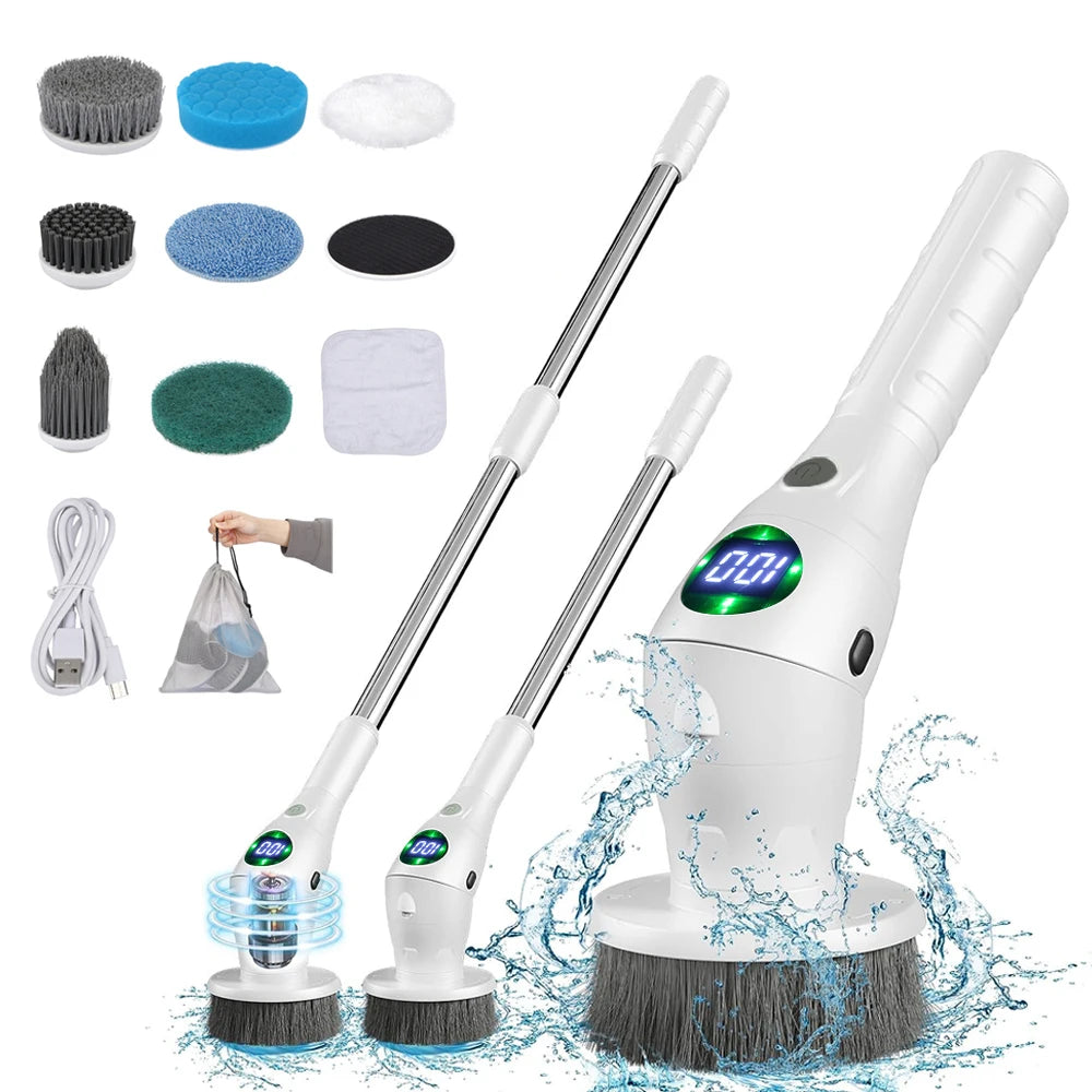 "8-in-1 Wireless Electric Cleaning Brush for Home"