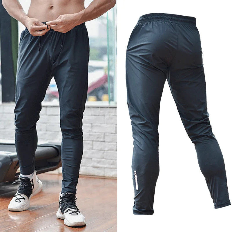 Sport Pant Training Trousers Elastic, fast dry, Fit Zipper with Pockets for men