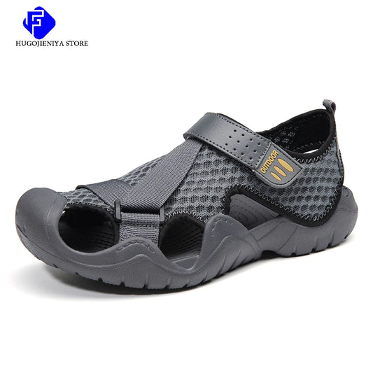 Summer Hot Men's Mesh Sandals Non Slip Casual Beach Fashion Lightweight Breathable