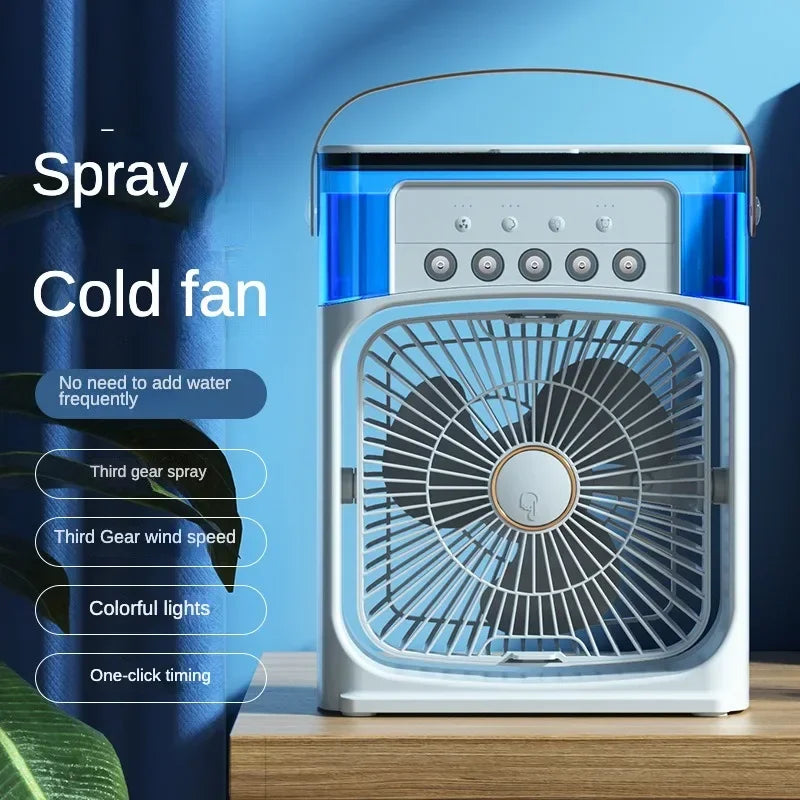 Portable Humidifier/Conditioner Portable Air cooler Adjustable to 3 Speed Fan