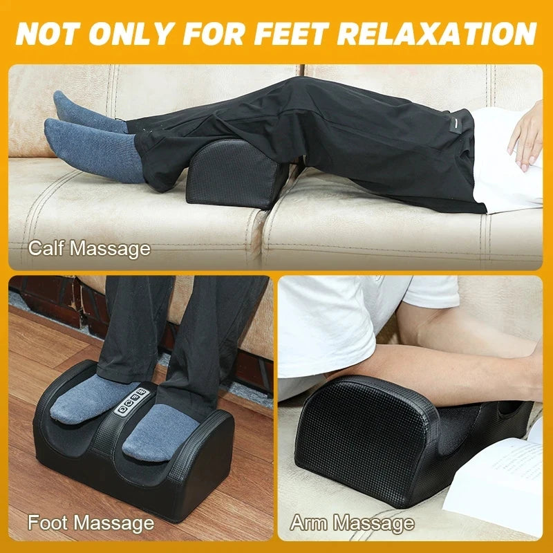 Electric Foot Massager with Infrared Heating & Deep Kneading