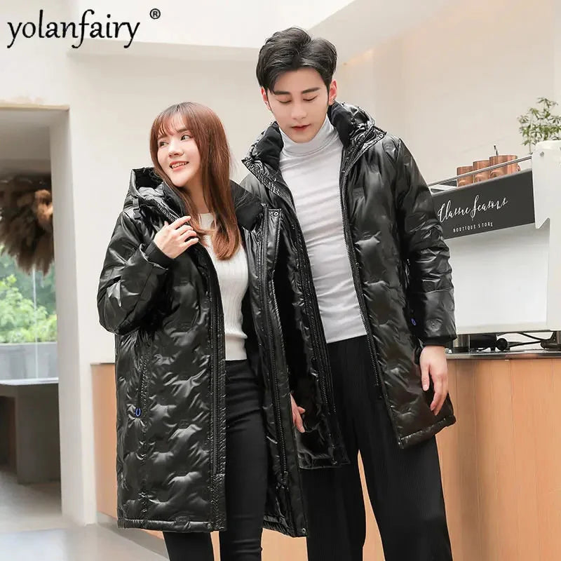 Puffer Men  & Women 2024 New Down Jacket  Korean Trend Loose Couple Winter Thick Warm Coat