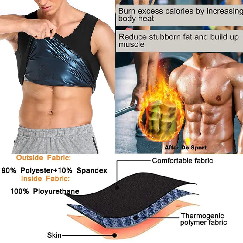 Unisex Thermal Compression Sauna Sweat Vest