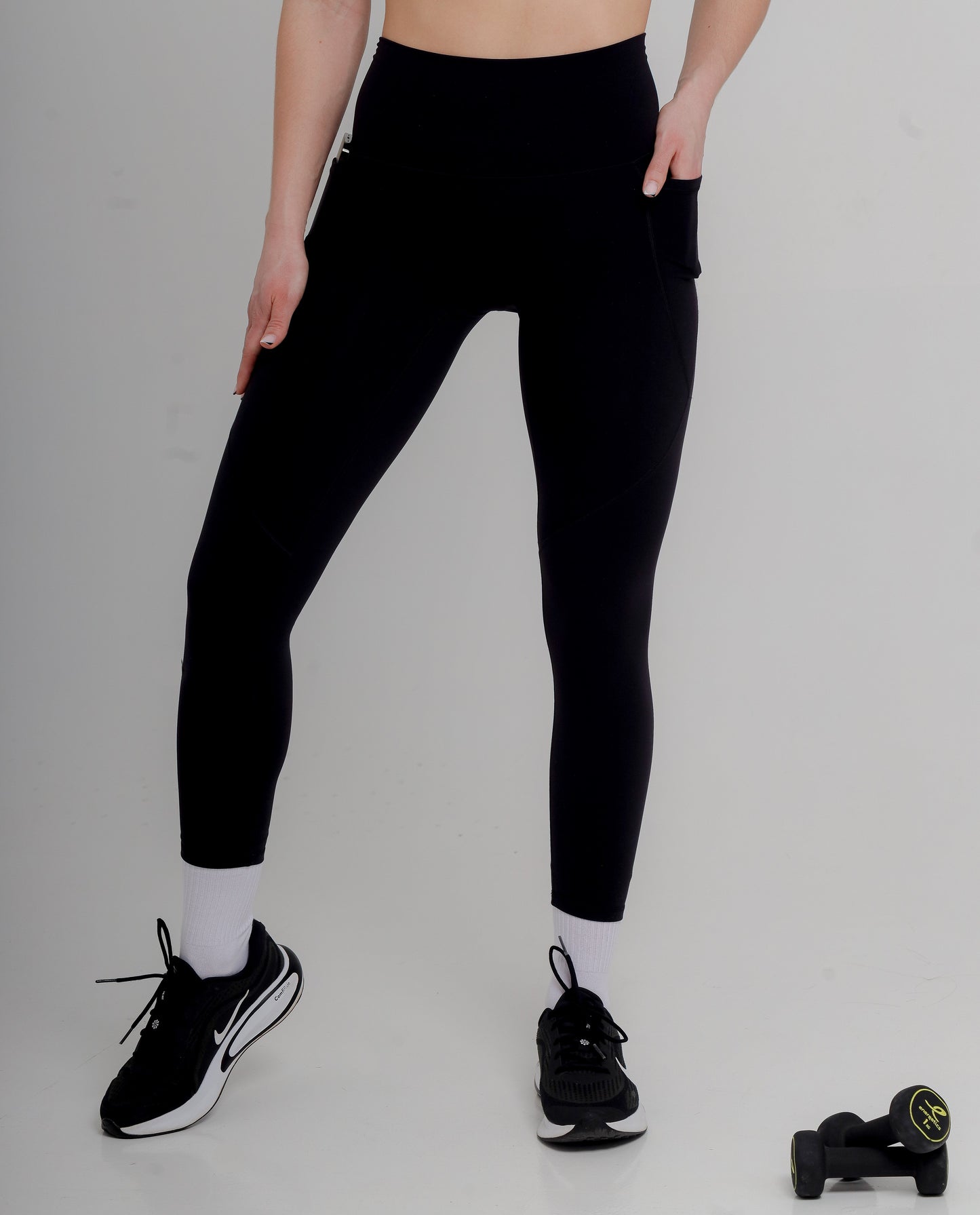 Active Black Leggings with Pockets