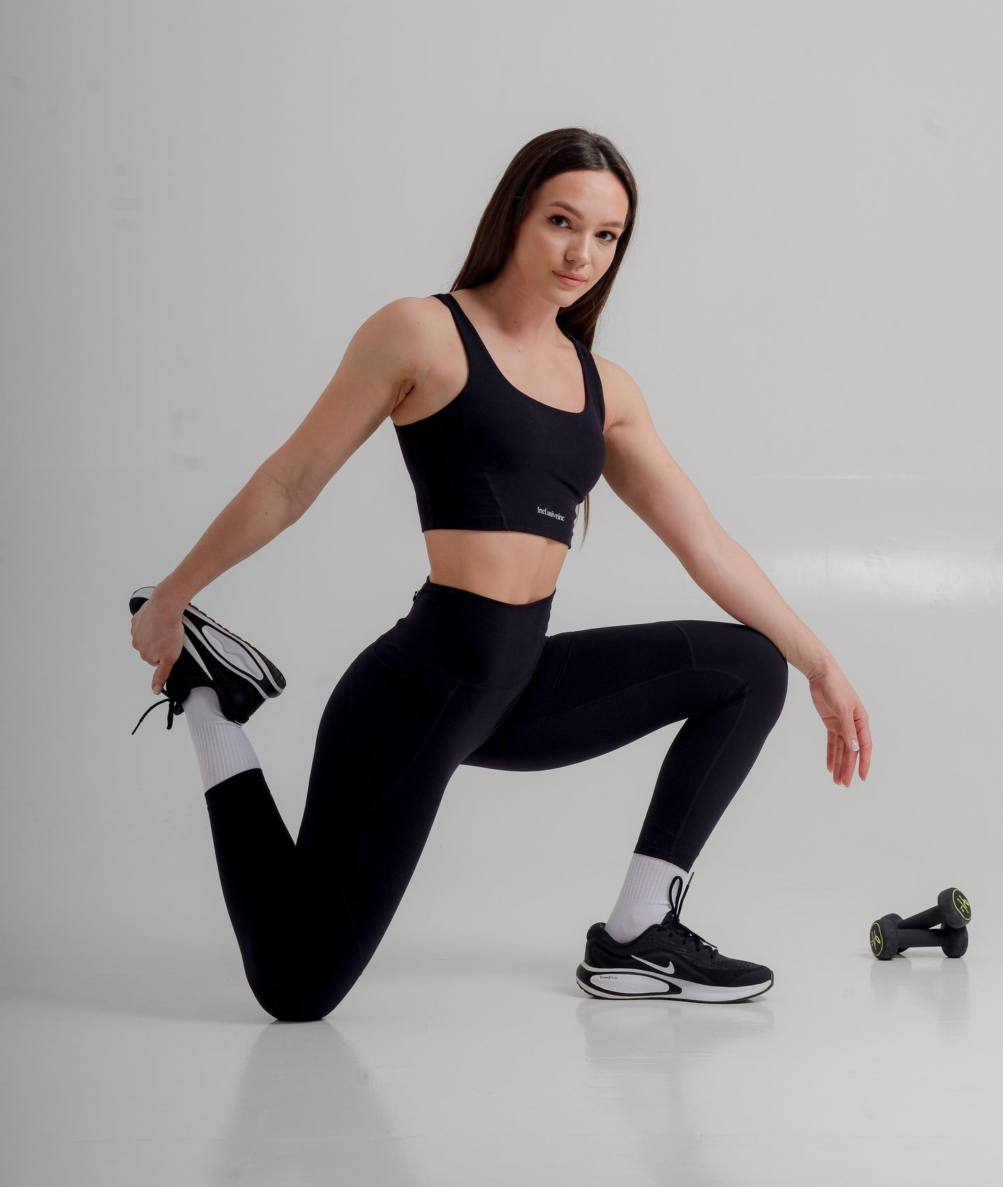Active Black Leggings with Pockets
