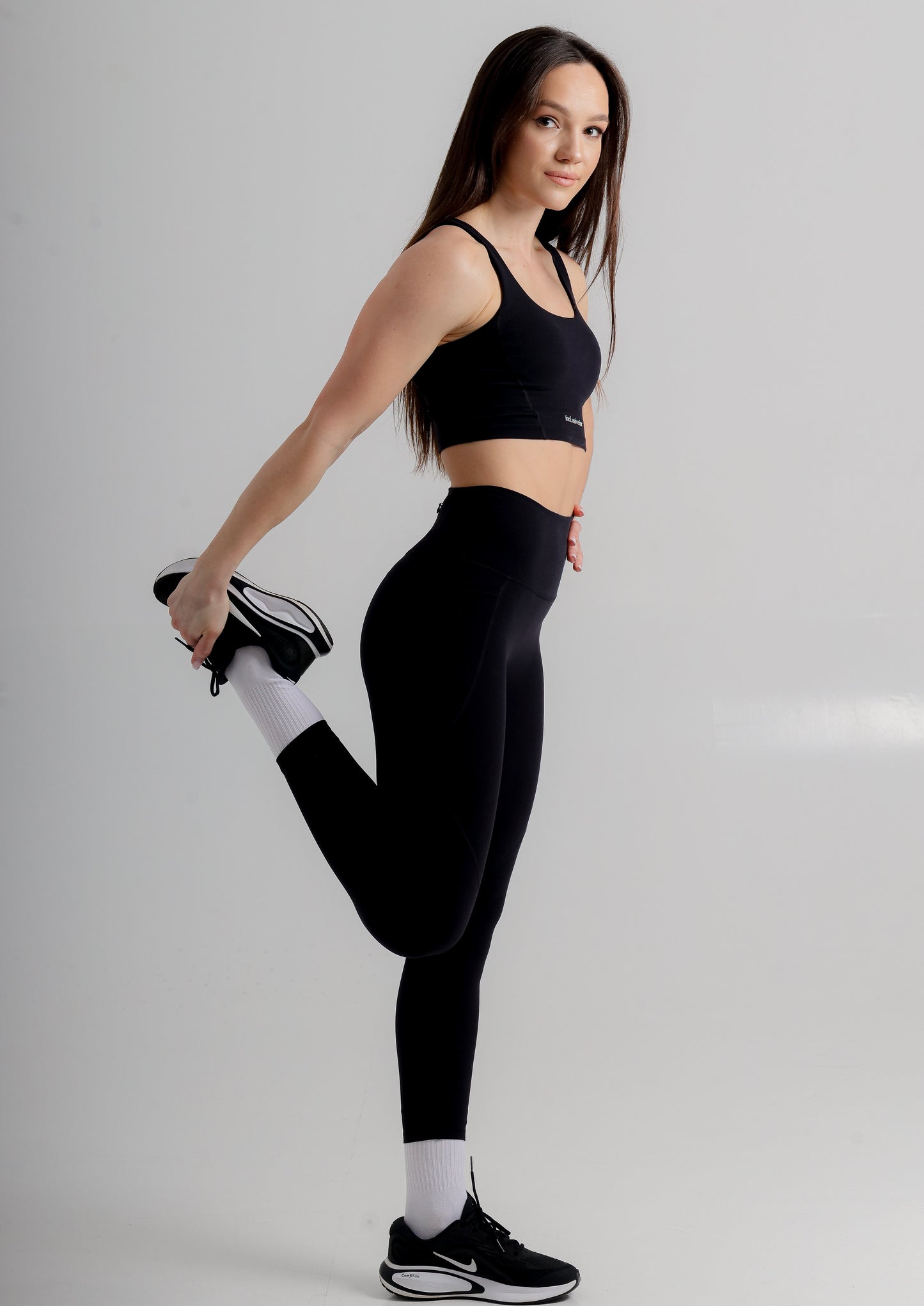 Active Black Leggings with Pockets