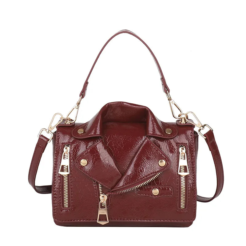 Fashionable Rivet Personality Ladies Shoulder Bag Square PU Leather Crossbody Bag Versatile Women's Handbag Stylish Accessory