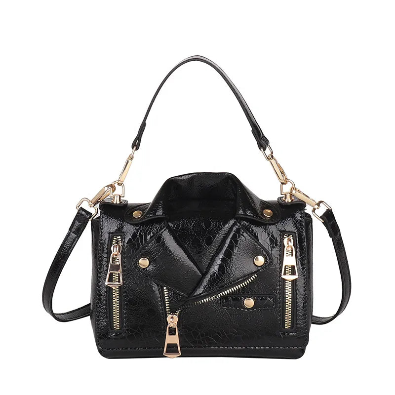 Fashionable Rivet Personality Ladies Shoulder Bag Square PU Leather Crossbody Bag Versatile Women's Handbag Stylish Accessory