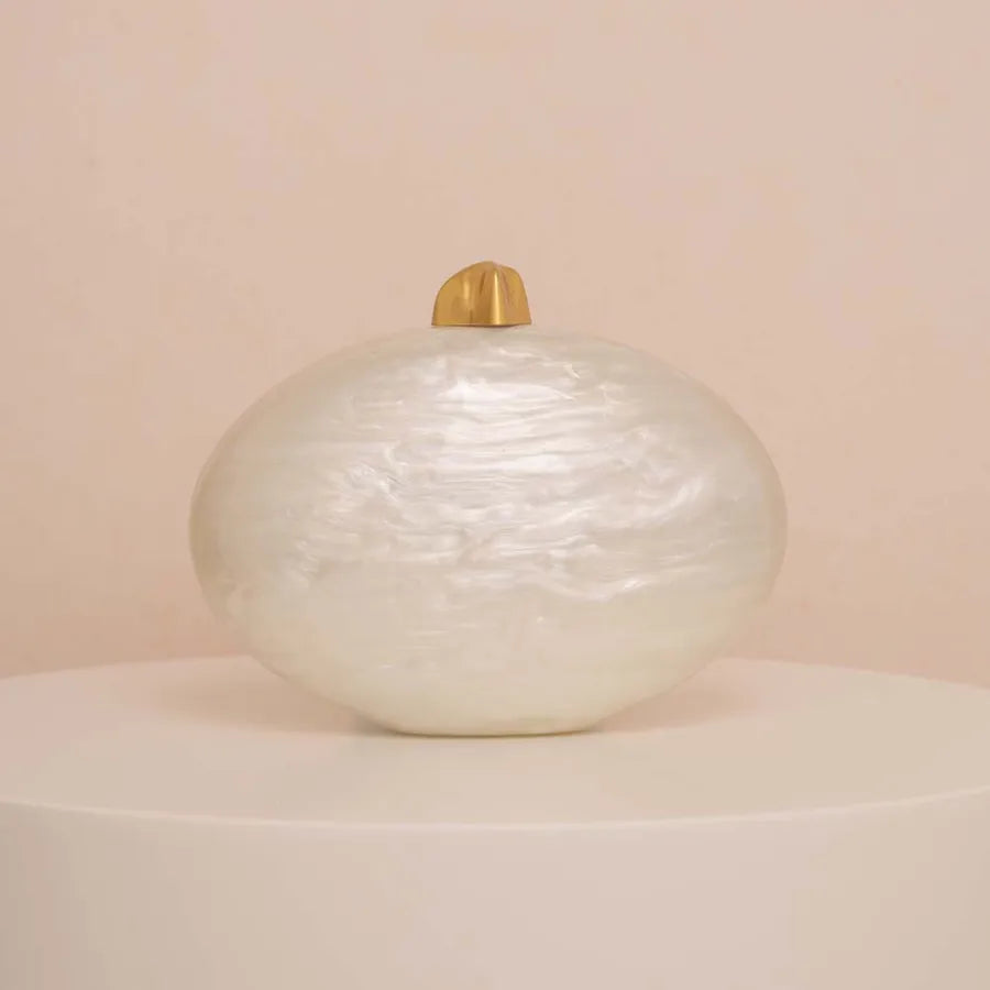 Acrylic Evening Bag Handheld Wedding Women's Shoulder Crossbody Fashionable Ladies Elliptical Acrylic Tote Bag