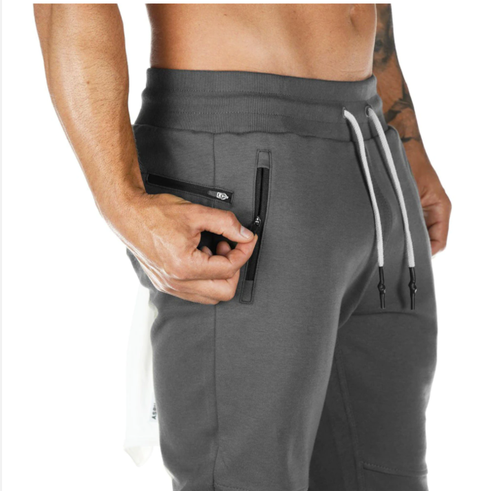 Men's Breathable double zip Casual Sweatpants Jogger.