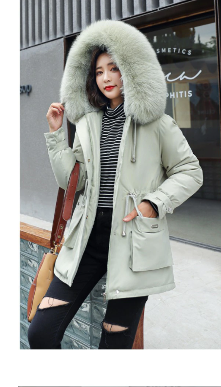 New Plus size winter military hooded jacket / coats for women