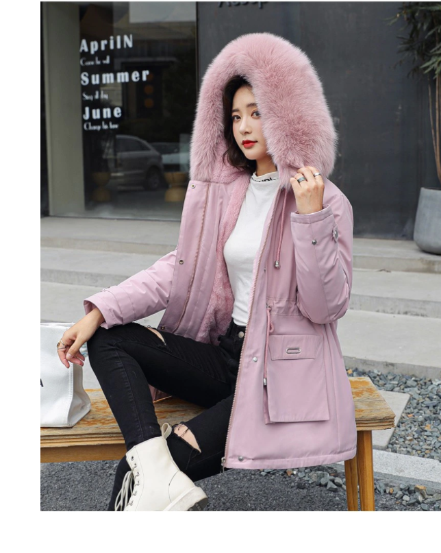 New Plus size winter military hooded jacket / coats for women