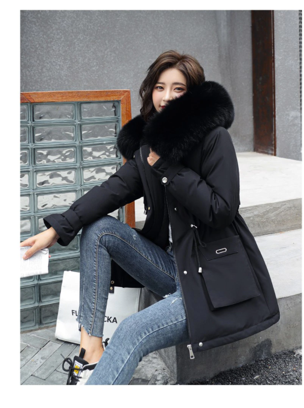 New Plus size winter military hooded jacket / coats for women