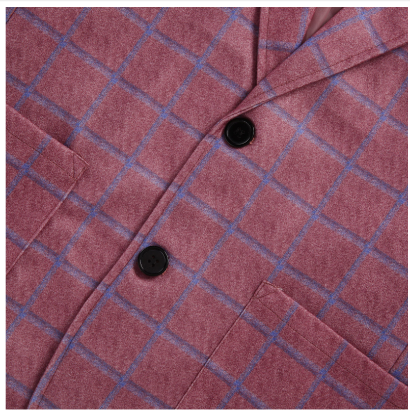 Men Clothing 2021 New Men's Plaid Lapel Long-sleeved Suit Jacket European American Hot Style Male Business Suits