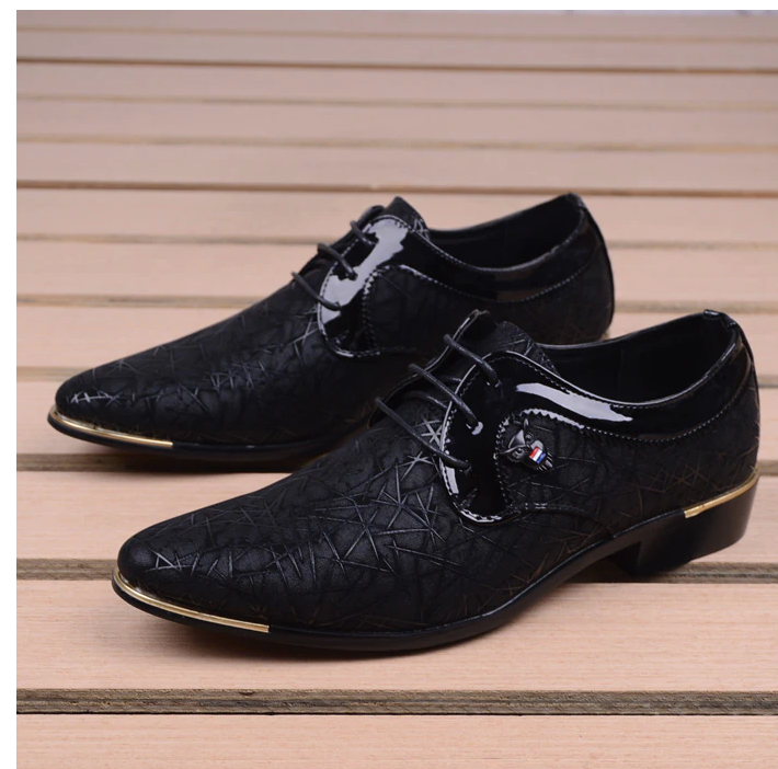 Men&#39;s Dress Shoe Clould Patent Leather Men Wedding Oxford Shoes Lace-Up Office Suit Men&#39;s Casual Shoes Zapatillas Hombre