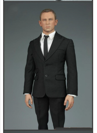 Solider Figure James 007 Bond Secret Suit Overcoat