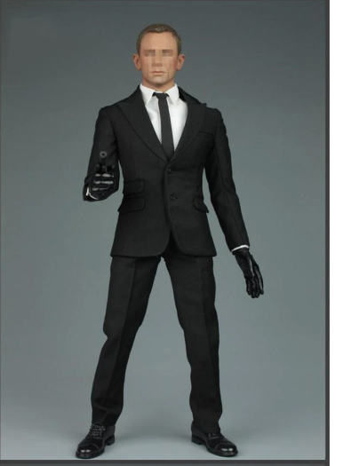 Solider Figure James 007 Bond Secret Suit Overcoat