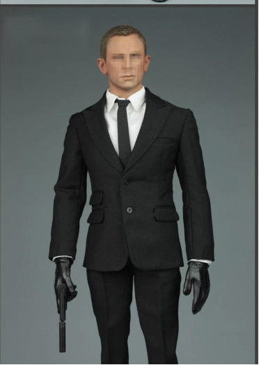 Solider Figure James 007 Bond Secret Suit Overcoat