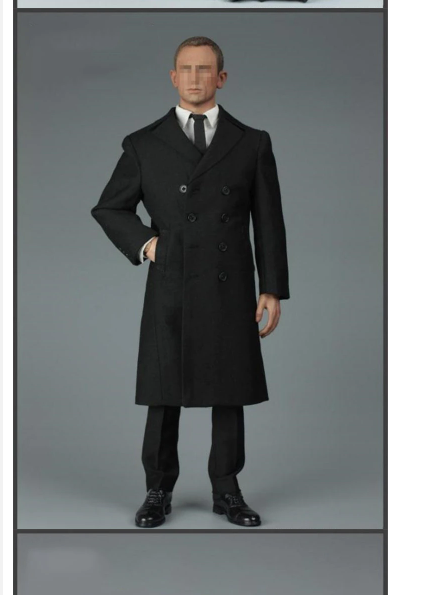 Solider Figure James 007 Bond Secret Suit Overcoat