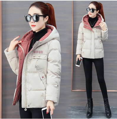 Trending Products Cotton clothes Women winter jacket Large size Short coat Hooded Down cotton Warm Outwear Free shipping 1912