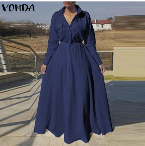 Plus Size  VONDA Long Dress for Women