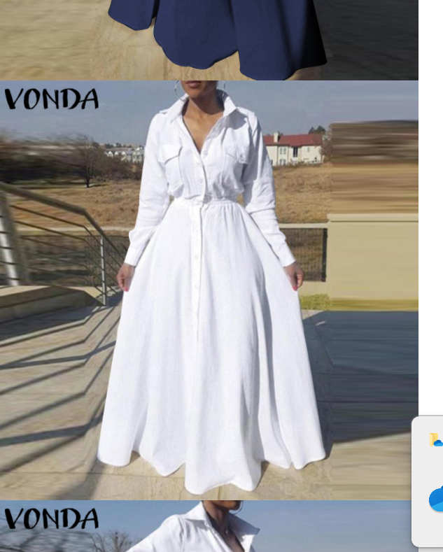 Plus Size  VONDA Long Dress for Women