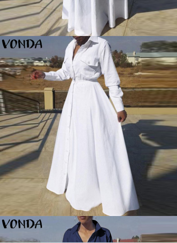 Plus Size  VONDA Long Dress for Women