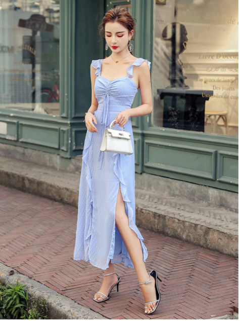 British Style Chiffon Elegant Dress for Women