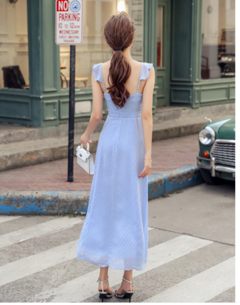 British Style Chiffon Elegant Dress for Women