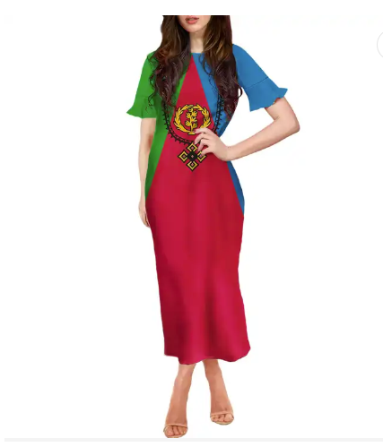 Traditional Ethiopian and Eritrean clothing for woman elegant skirts customized private label dress