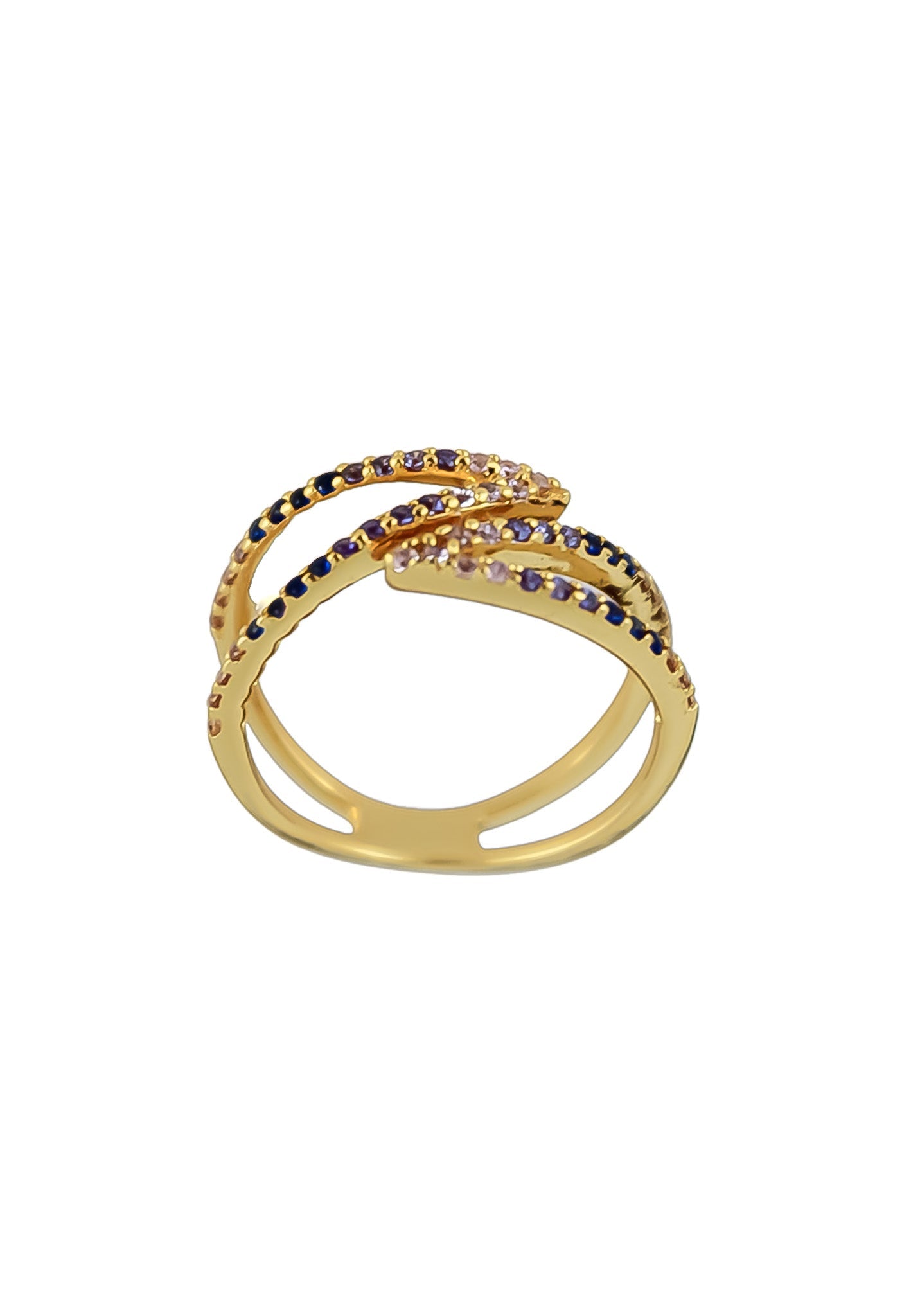 Golden Maldives X Ring by Bombay Sunset